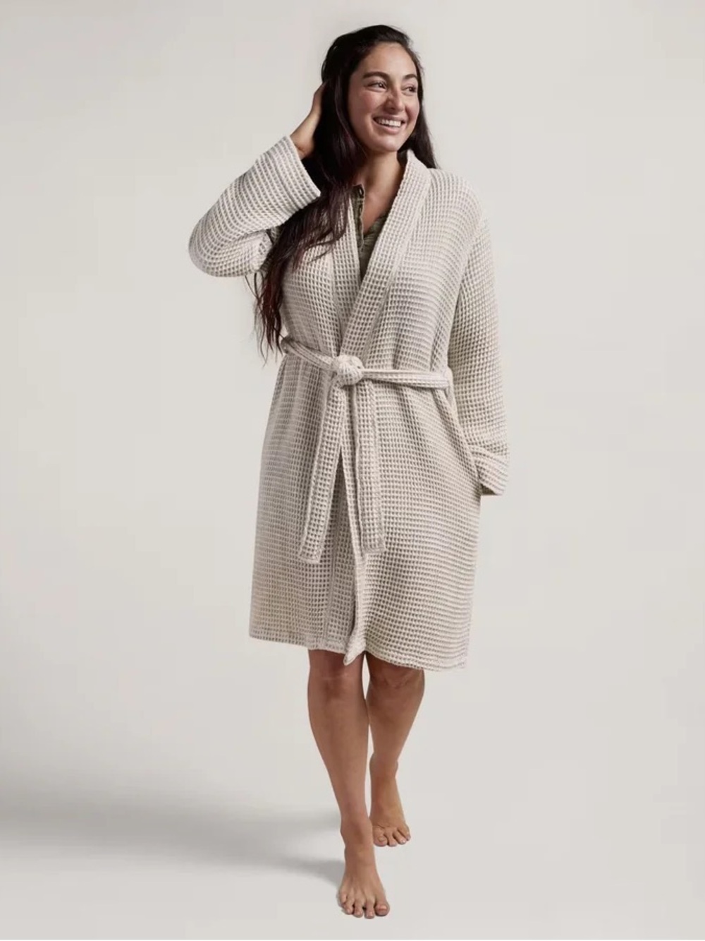 Parachute Waffle Robe - Tan GUC